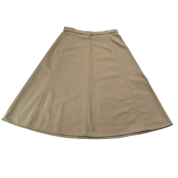 Vintage Givenchy Sport SIZE 14/31" Beige Polyester Athletic/Casual Midi Skirt - Picture 2 of 4